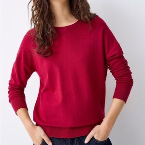 Simons Twik Lightweight Crewneck Sweater – Red – Size Large